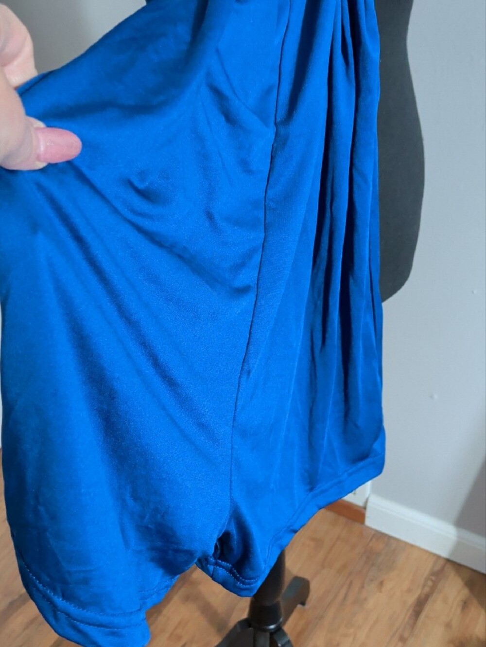 Blue Women's Spaghetti Strap Tank Top - Picture 2 of 4